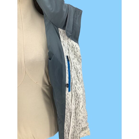 Columbia Womens White/Gray Hooded Waterproof Outer Ski Jacket Size XL - Picture 8 of 13